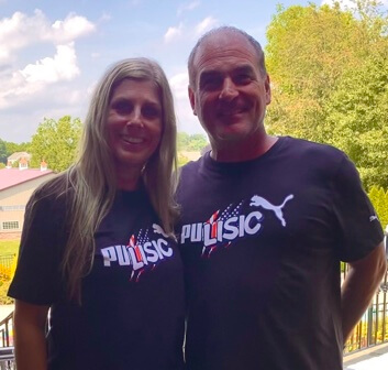 Mark Pulisic with his wife, Kelley Pulisic.